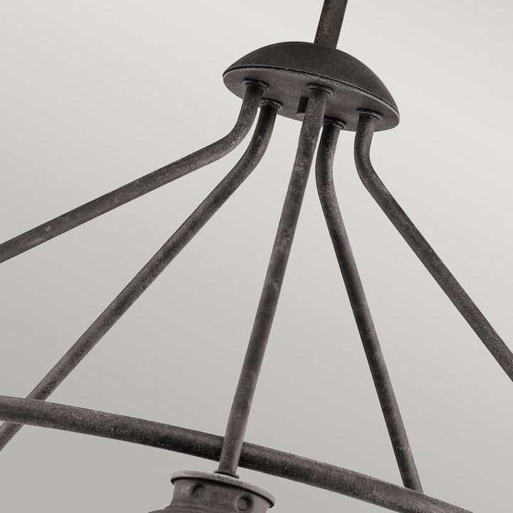 Norlys Ashland Bay 5 Light Outdoor Chandelier  KL-ASHLANDBAY-5P Weathered Zinc
