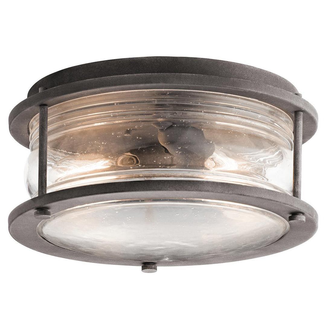 Norlys Ashland Bay 2 Light Outdoor Ceiling Flush KL-ASHLANDBAY-F Weathered Zinc