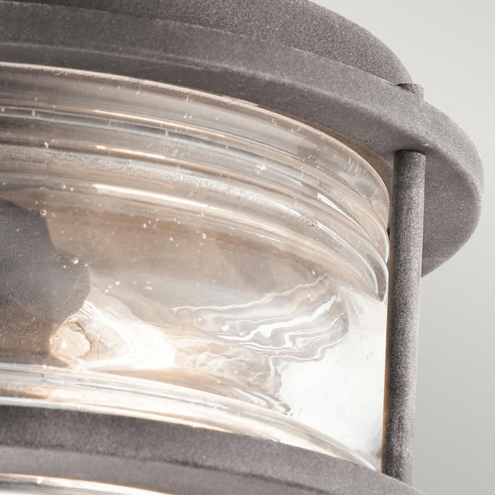 Norlys Ashland Bay 2 Light Outdoor Ceiling Flush KL-ASHLANDBAY-F Weathered Zinc