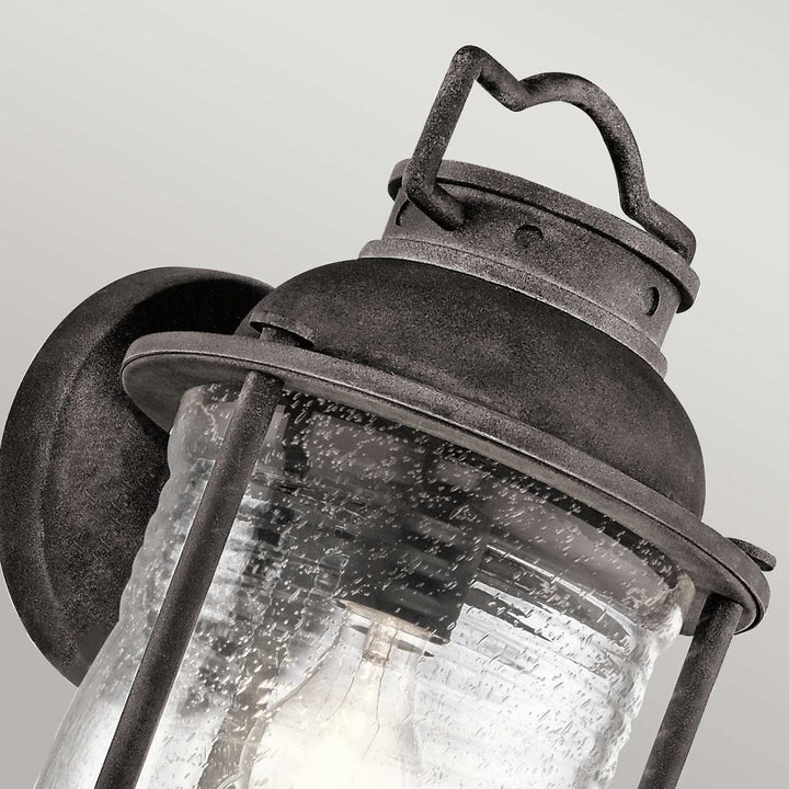 Norlys Ashland Bay 1 Light Large Wall Lantern KL-ASHLANDBAY2-L Weathered Zinc