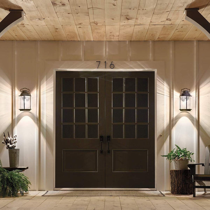 Norlys Ashland Bay 1 Light Large Wall Lantern KL-ASHLANDBAY2-L Weathered Zinc