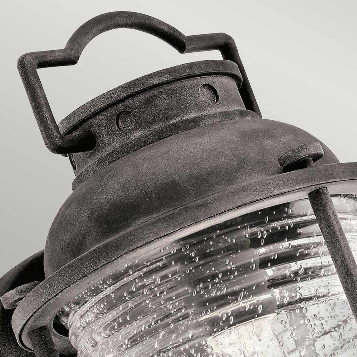 Norlys Ashland Bay 1 Light Medium Wall Lantern KL-ASHLANDBAY2-M Weathered Zinc