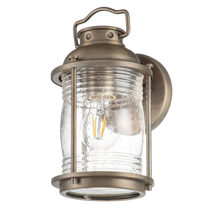 Norlys Ashland Bay 1 Light Small Wall Lantern KL-ASHLANDBAY2-S-BU Burnished Bronze