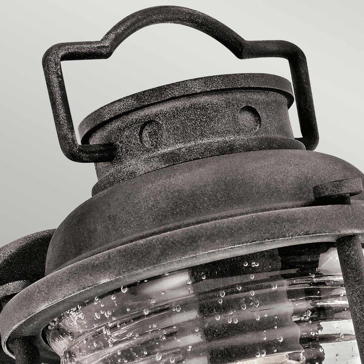Norlys Ashland Bay 1 Light Small Wall Lantern KL-ASHLANDBAY2-S Weathered Zinc