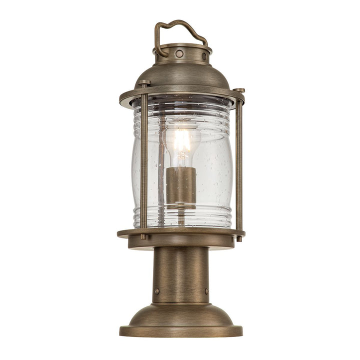 Norlys Ashland Bay 1 Light Medium Pedestal Lantern KL-ASHLANDBAY3-M-BU Burnished Bronze