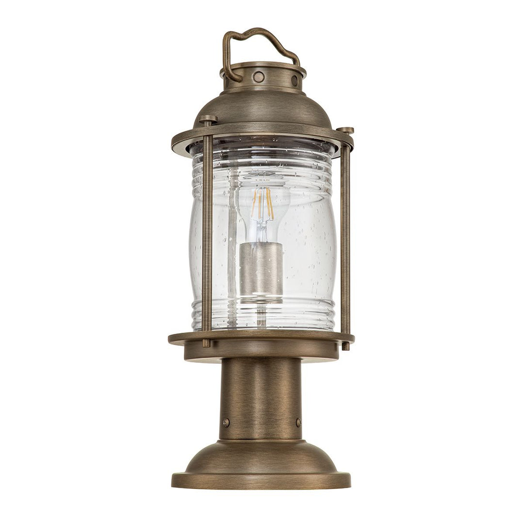 Norlys Ashland Bay 1 Light Medium Pedestal Lantern KL-ASHLANDBAY3-M-BU Burnished Bronze