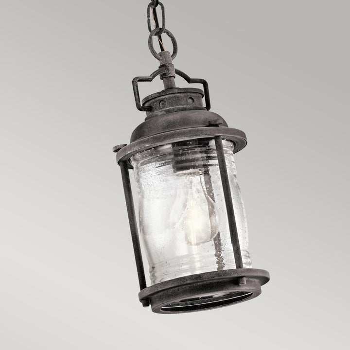 Norlys Ashland Bay 1 Light Small Chain Lantern KL-ASHLANDBAY8-S Weathered Zinc