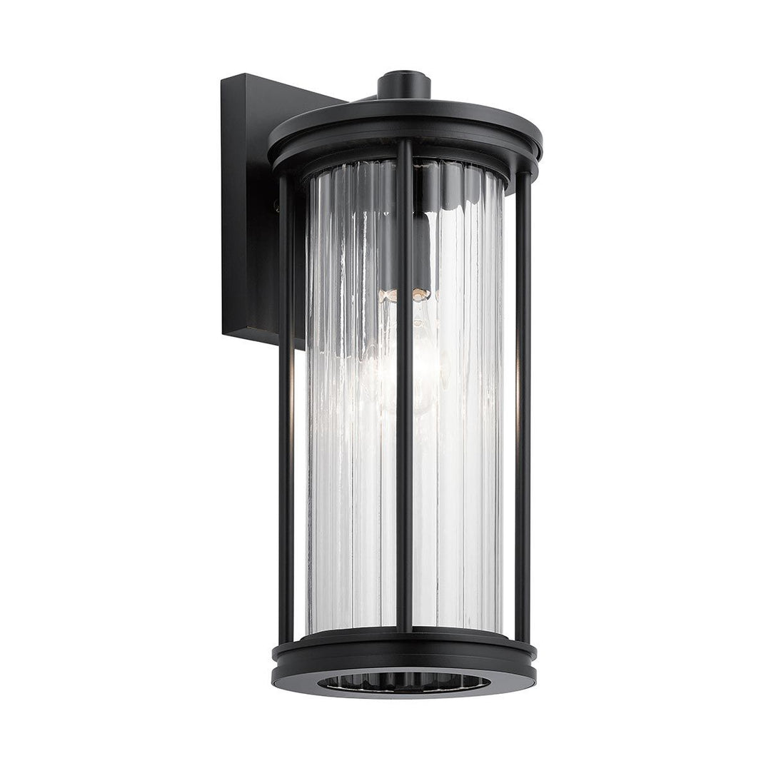 Norlys Barras 1 Light Medium Wall Lantern KL-BARRAS2-M-BK Black