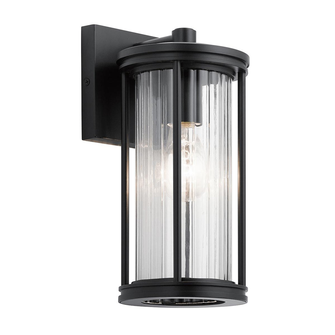 Norlys Barras 1 Light Small Wall Lantern KL-BARRAS2-S-BK Black