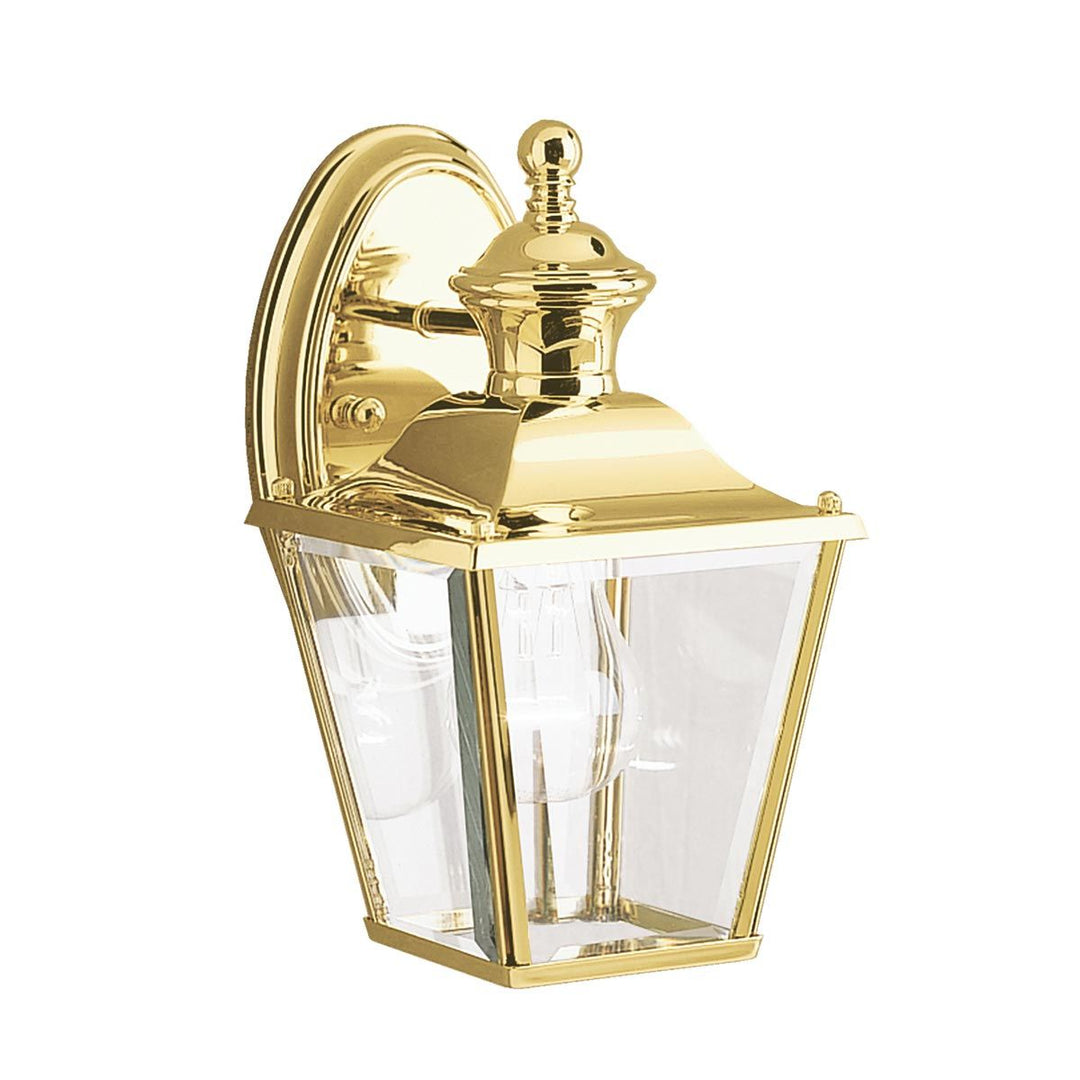 Norlys Bay Shore 1 Light Small Outdoor Wall Light KL-BAY-SHORE2-S Polished Brass