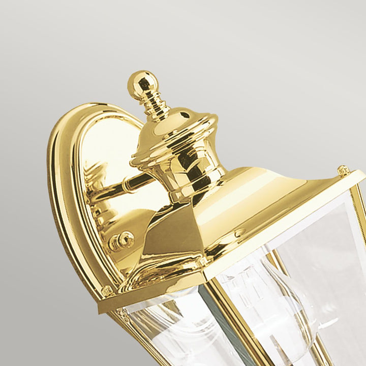 Norlys Bay Shore 1 Light Small Outdoor Wall Light KL-BAY-SHORE2-S Polished Brass