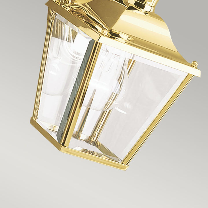 Norlys Bay Shore 1 Light Small Outdoor Wall Light KL-BAY-SHORE2-S Polished Brass