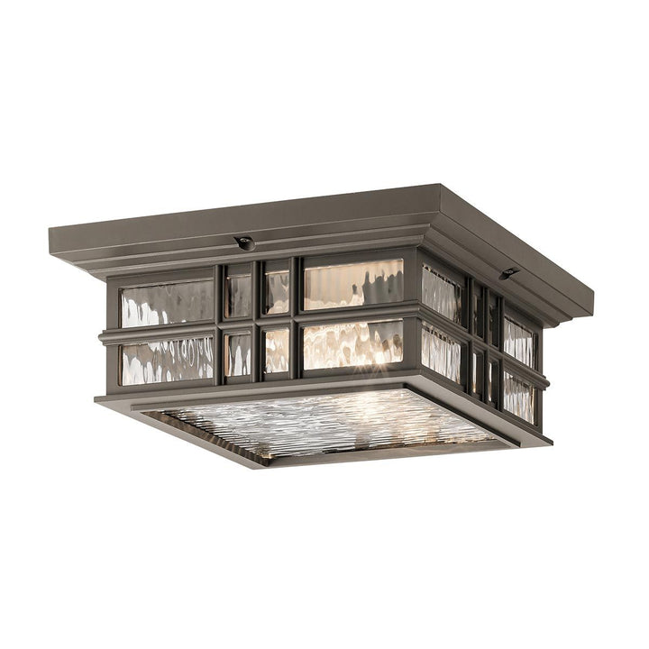 Norlys Beacon Square 2 Light Flush  KL-BEACON-SQUARE-F-OZ Olde Bronze