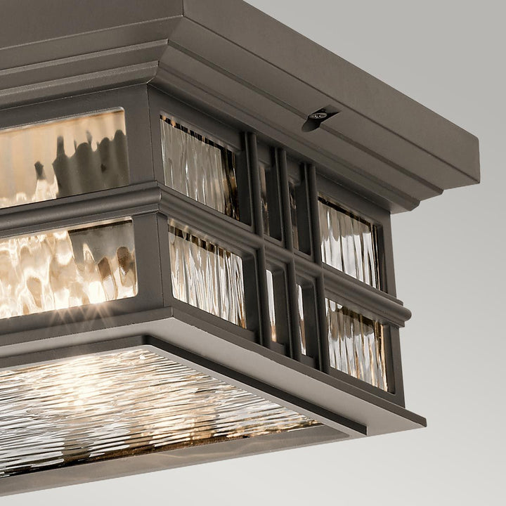 Norlys Beacon Square 2 Light Flush  KL-BEACON-SQUARE-F-OZ Olde Bronze
