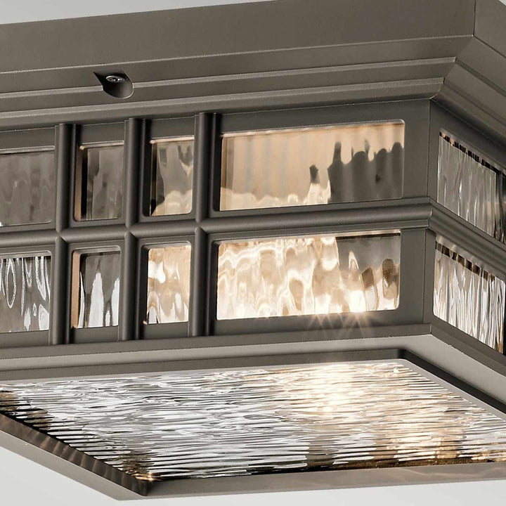 Norlys Beacon Square 2 Light Flush  KL-BEACON-SQUARE-F-OZ Olde Bronze