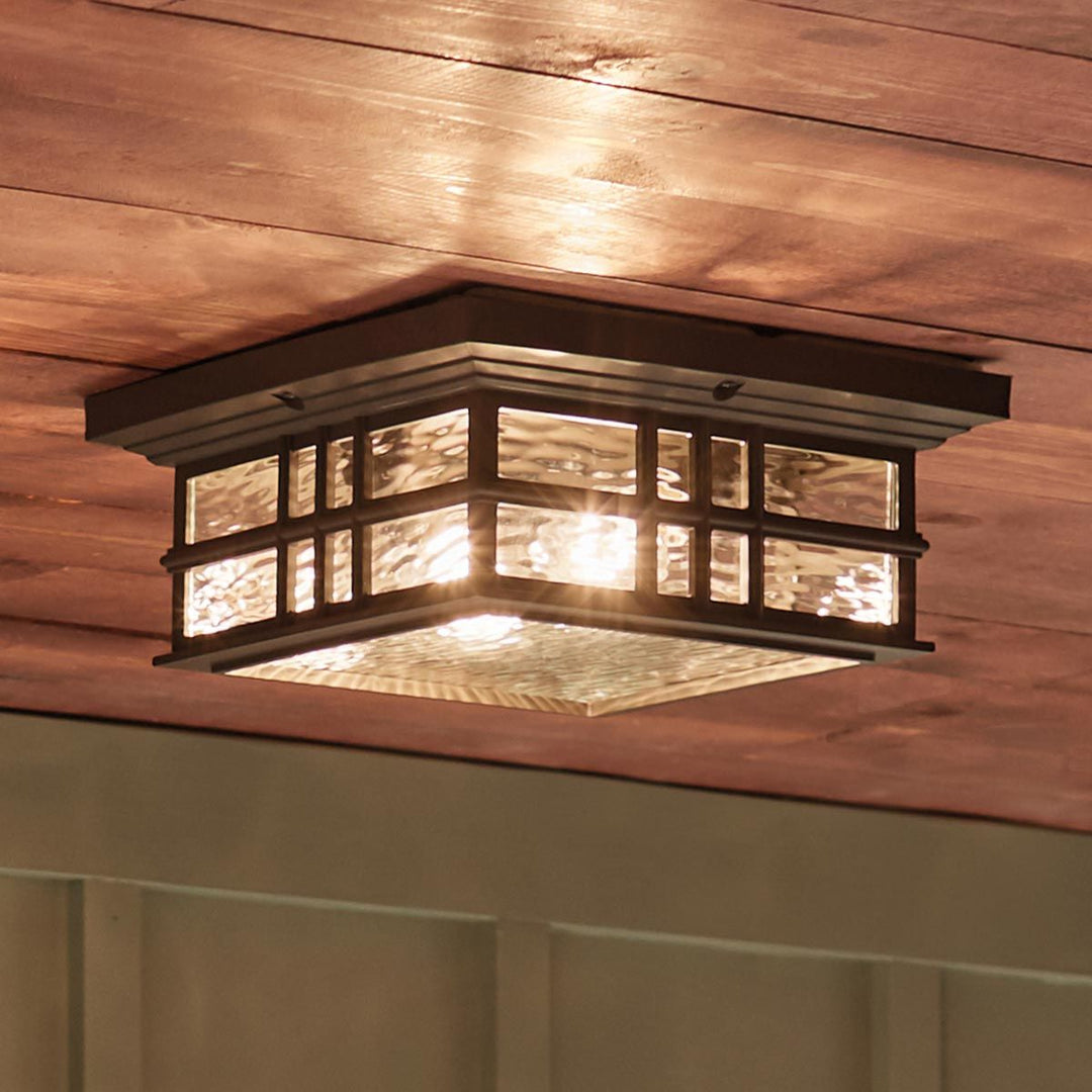Norlys Beacon Square 2 Light Flush  KL-BEACON-SQUARE-F-OZ Olde Bronze