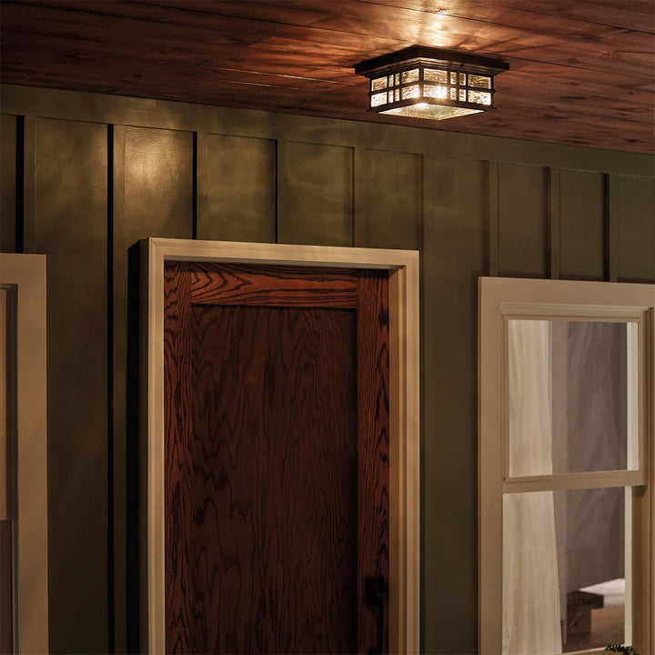 Norlys Beacon Square 2 Light Flush  KL-BEACON-SQUARE-F-OZ Olde Bronze