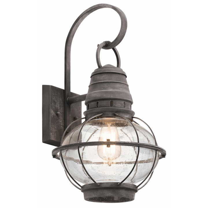 Norlys Bridgepoint 1 Light Large Wall Lantern KL-BRIDGEPOINT-L Weathered Zinc