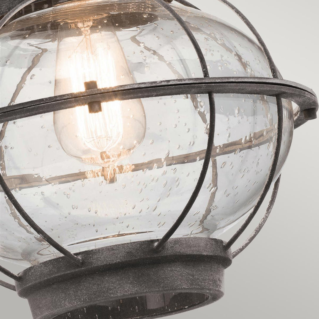 Norlys Bridgepoint 1 Light Large Wall Lantern KL-BRIDGEPOINT-L Weathered Zinc
