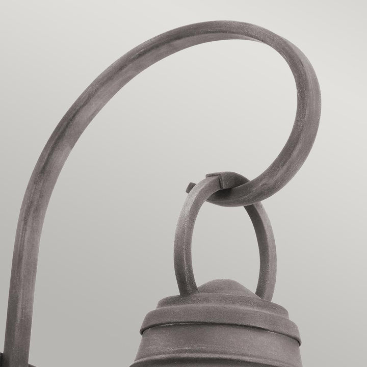 Norlys Bridgepoint 1 Light Medium Wall Lantern KL-BRIDGEPOINT-M Weathered Zinc
