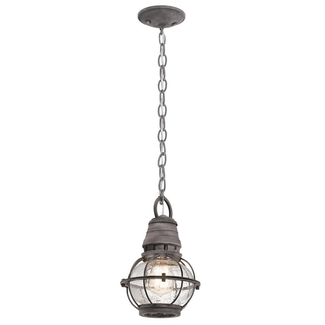 Norlys Bridge Point 1 Light Small Chain Lantern KL-BRIDGEPOINT8S Weathered Zinc