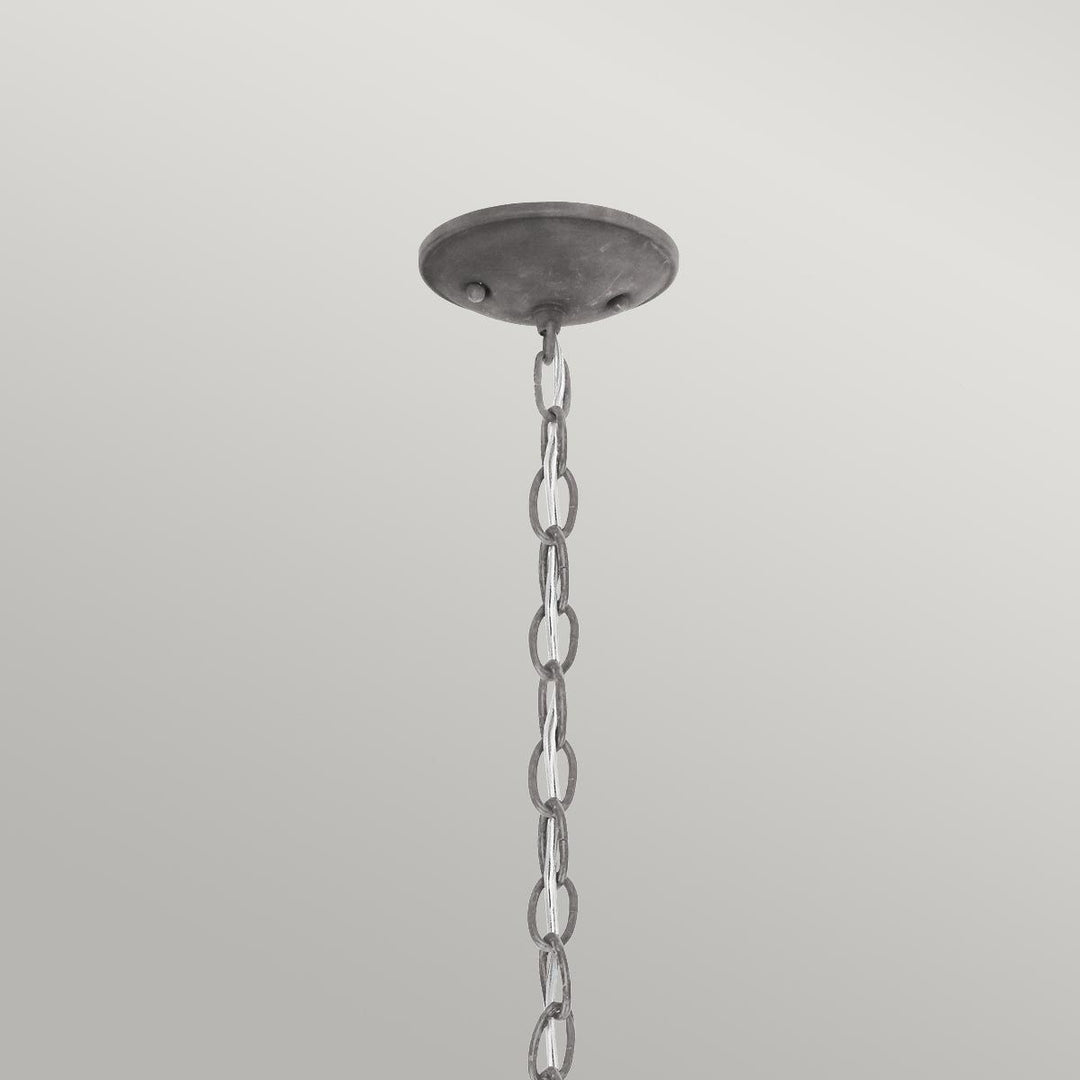 Norlys Bridge Point 1 Light Small Chain Lantern KL-BRIDGEPOINT8S Weathered Zinc
