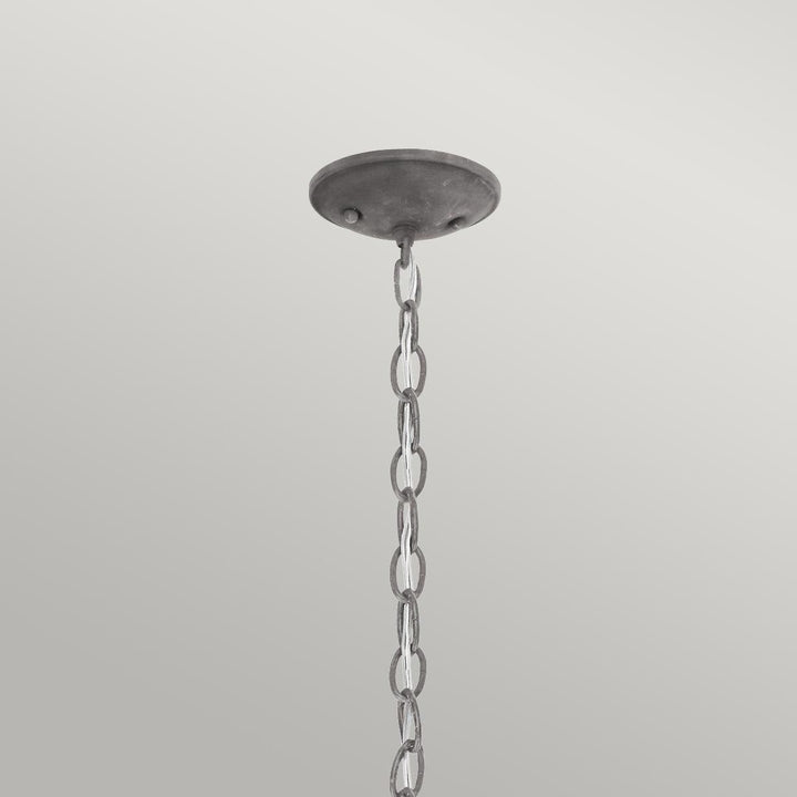 Norlys Bridge Point 1 Light Small Chain Lantern KL-BRIDGEPOINT8S Weathered Zinc