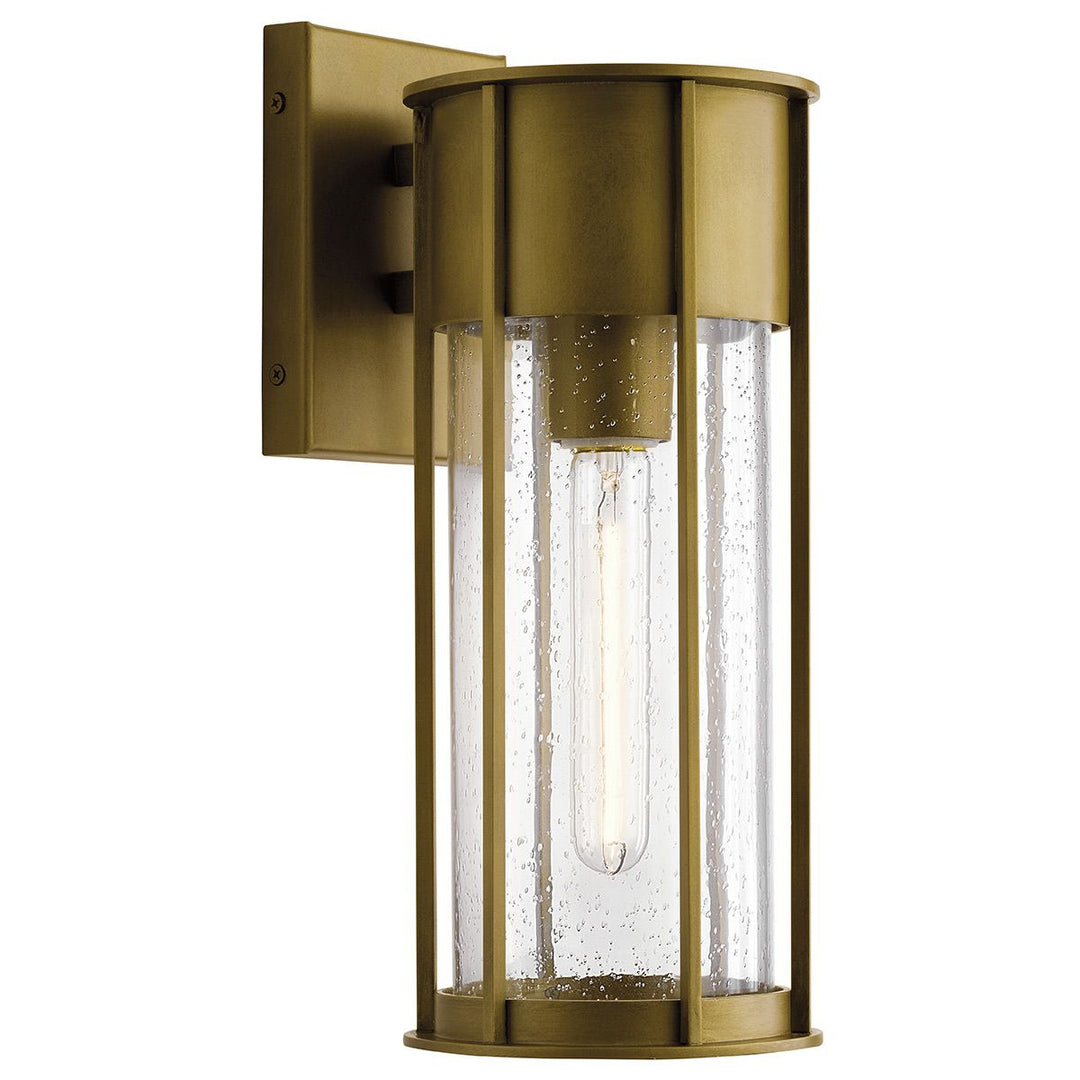 Norlys Camillo 1lt Medium Wall Lantern KL-CAMILLO-M-PNBR Painted Natural Brass