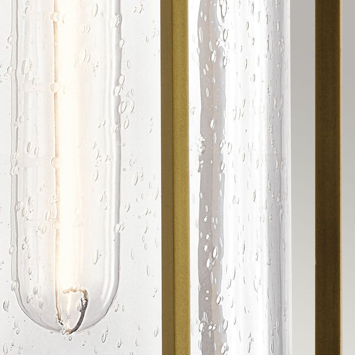 Norlys Camillo 1lt Medium Wall Lantern KL-CAMILLO-M-PNBR Painted Natural Brass