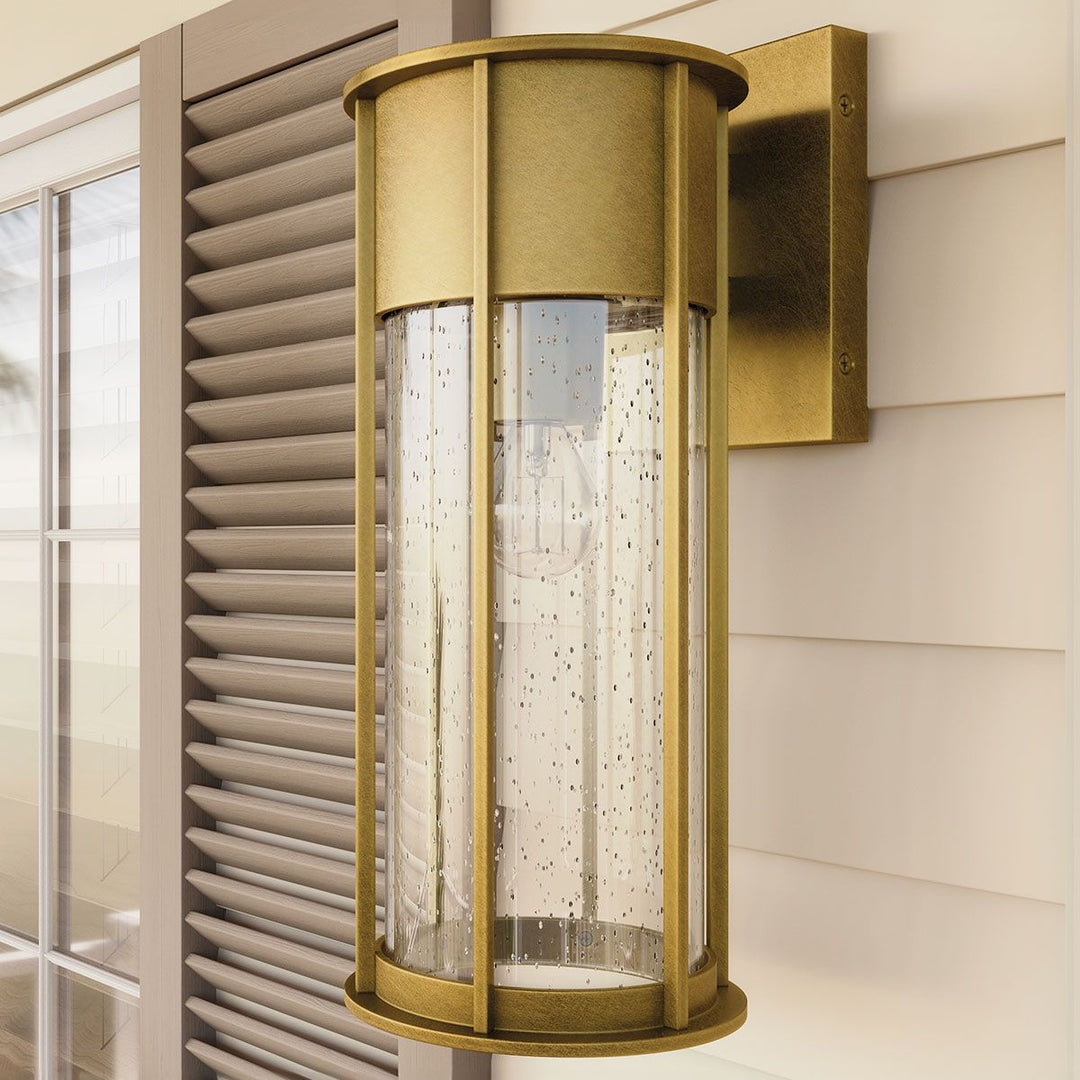 Norlys Camillo 1lt Medium Wall Lantern KL-CAMILLO-M-PNBR Painted Natural Brass