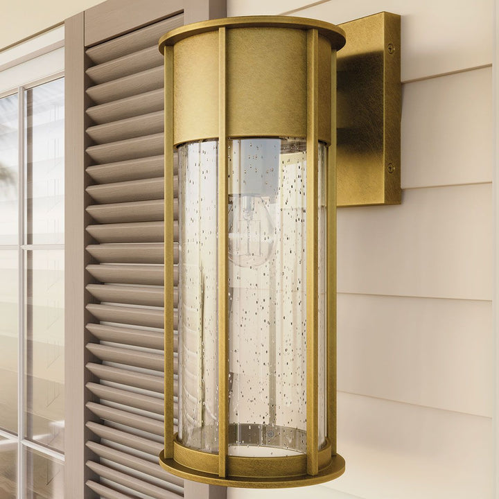 Norlys Camillo 1lt Medium Wall Lantern KL-CAMILLO-M-PNBR Painted Natural Brass
