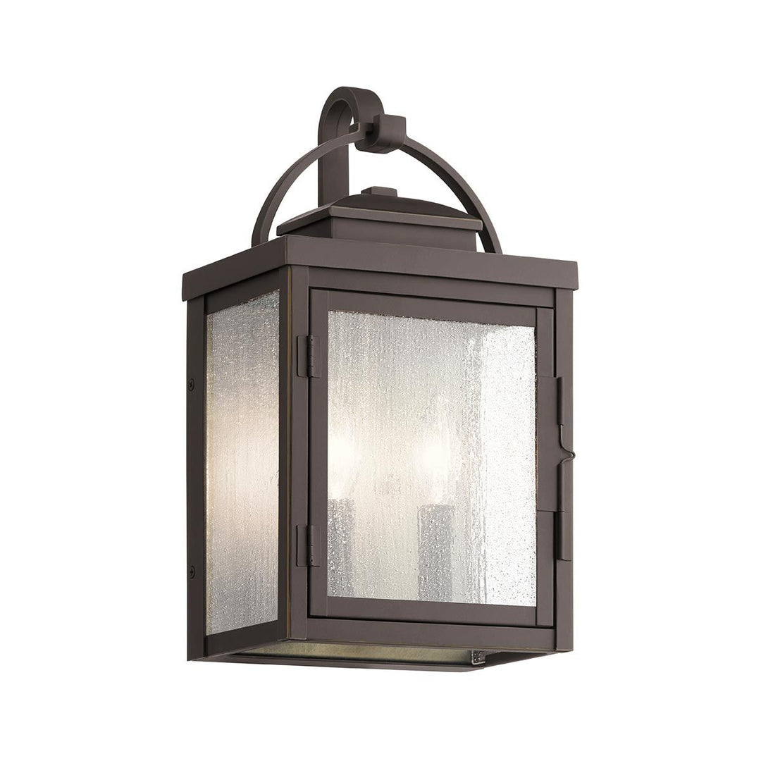 Norlys Carlson 2 Light Wall Lantern KL-CARLSON-M-RZ Rubbed Bronze
