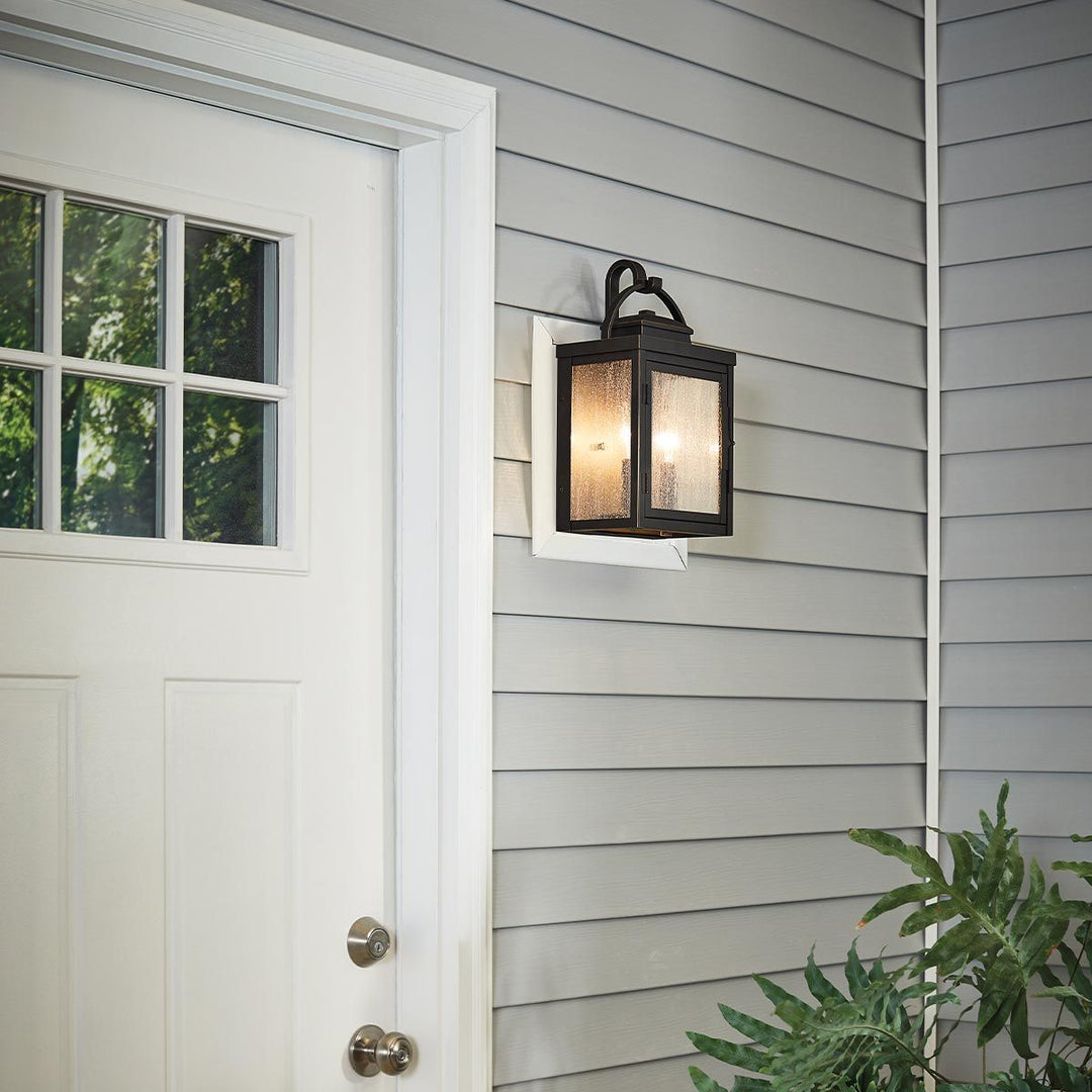 Norlys Carlson 2 Light Wall Lantern KL-CARLSON-M-RZ Rubbed Bronze