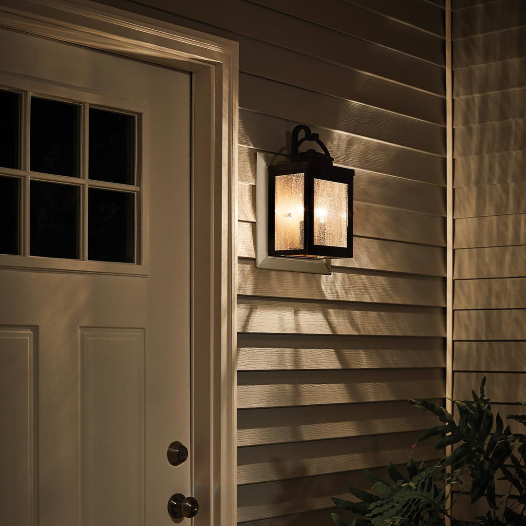 Norlys Carlson 2 Light Wall Lantern KL-CARLSON-M-RZ Rubbed Bronze