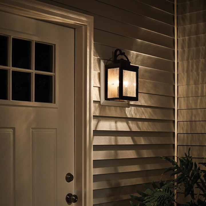 Norlys Carlson 2 Light Wall Lantern KL-CARLSON-M-RZ Rubbed Bronze
