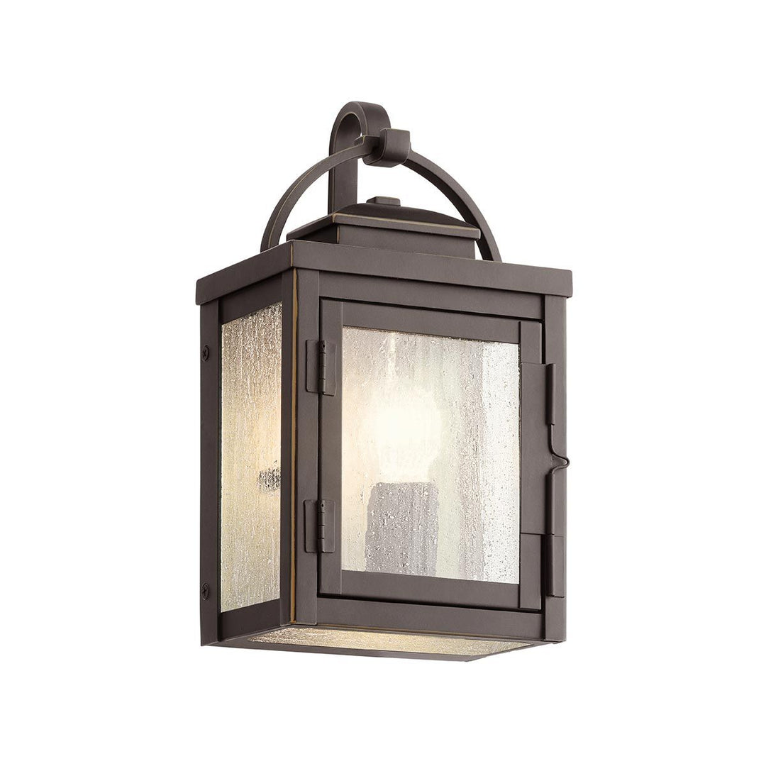 Norlys Carlson 1 Light Wall Lantern KL-CARLSON-S-RZ Rubbed Bronze