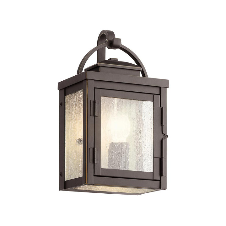 Norlys Carlson 1 Light Wall Lantern KL-CARLSON-S-RZ Rubbed Bronze