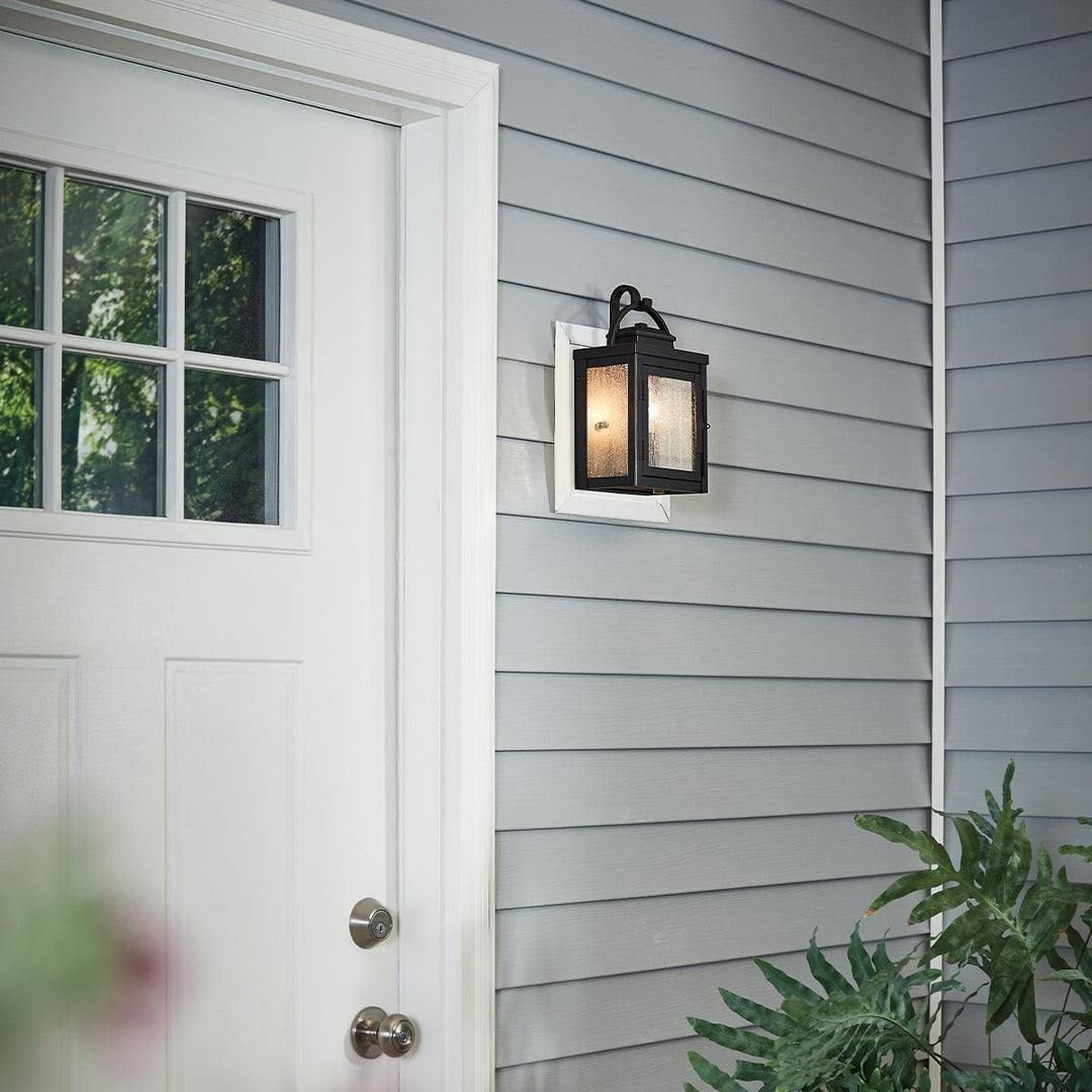 Norlys Carlson 1 Light Wall Lantern KL-CARLSON-S-RZ Rubbed Bronze