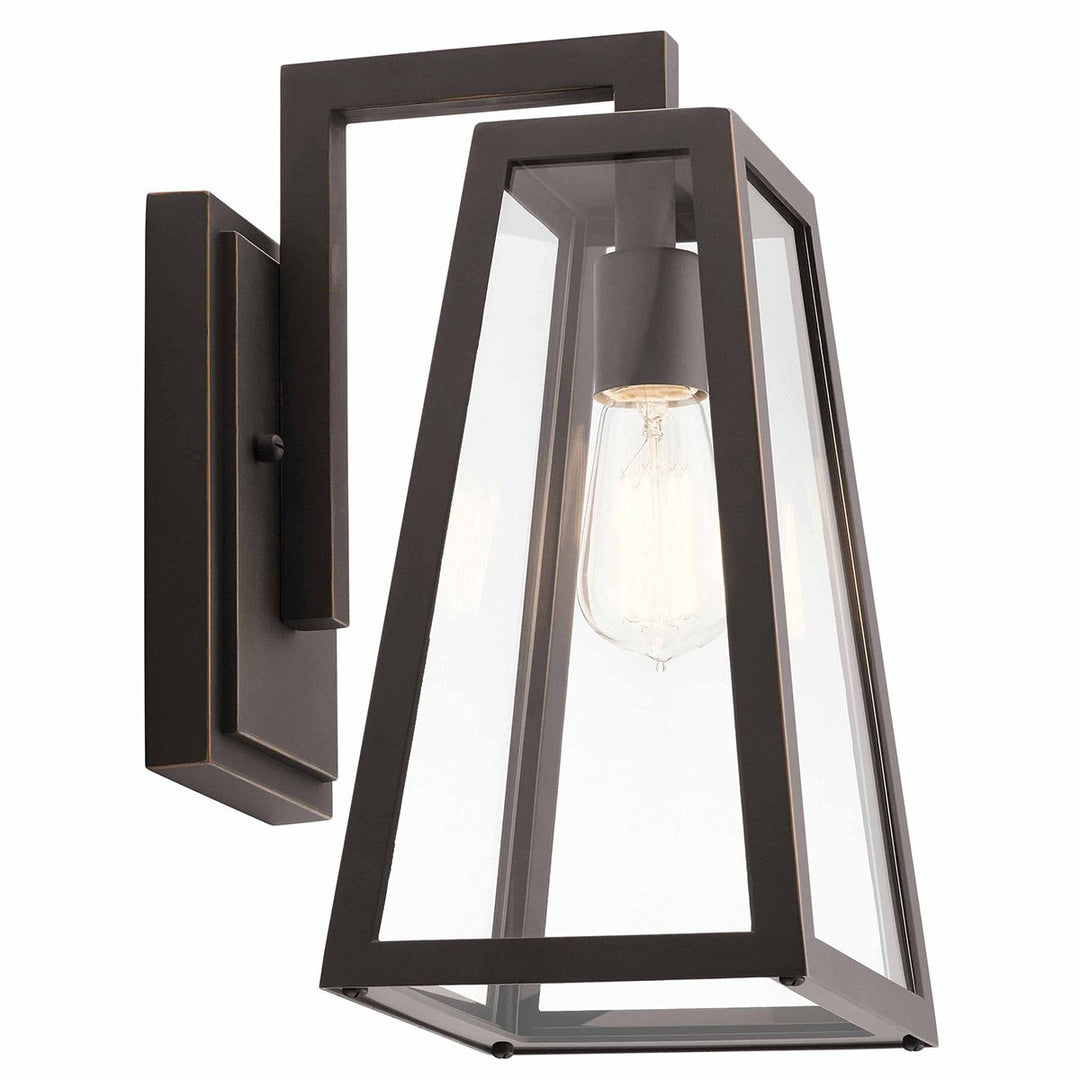 Norlys Delison 1 Light Wall Lantern - Medium KL-DELISON-M-RZ Rubbed Bronze