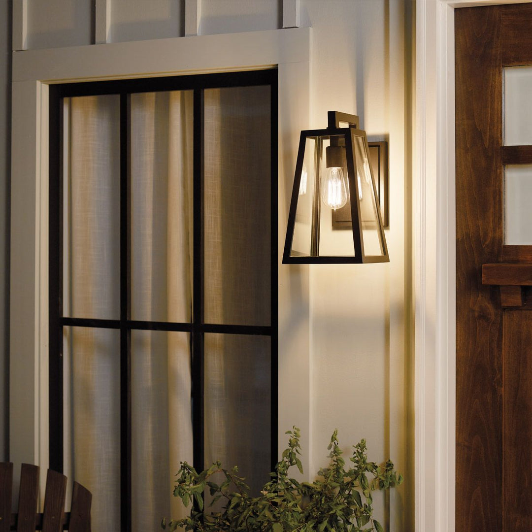 Norlys Delison 1 Light Wall Lantern - Medium KL-DELISON-M-RZ Rubbed Bronze