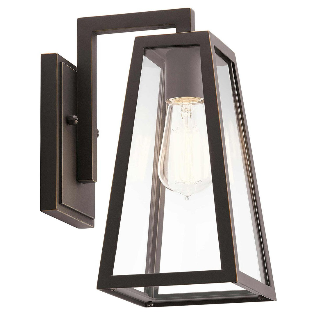Norlys Delison 1 Light Wall Lantern - Small KL-DELISON-S-RZ Rubbed Bronze