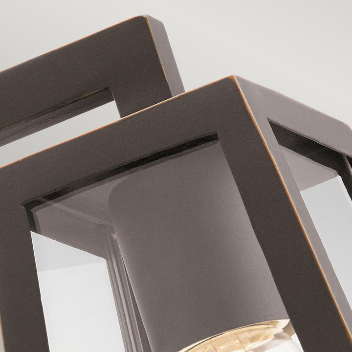 Norlys Delison 1 Light Wall Lantern - Small KL-DELISON-S-RZ Rubbed Bronze