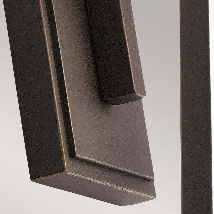 Norlys Delison 1 Light Wall Lantern - Small KL-DELISON-S-RZ Rubbed Bronze