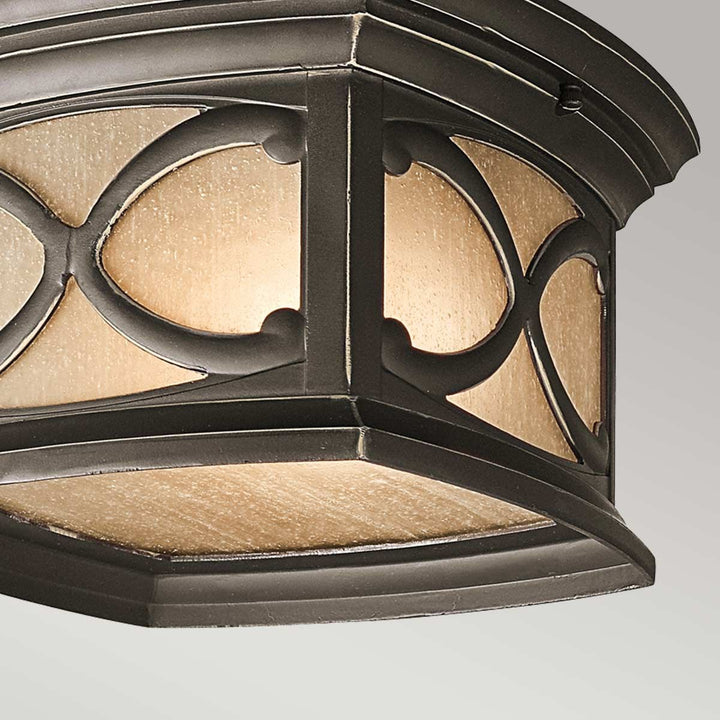 Norlys Franceasi 2 Light Flush  KL-FRANCEASI-F Olde Bronze
