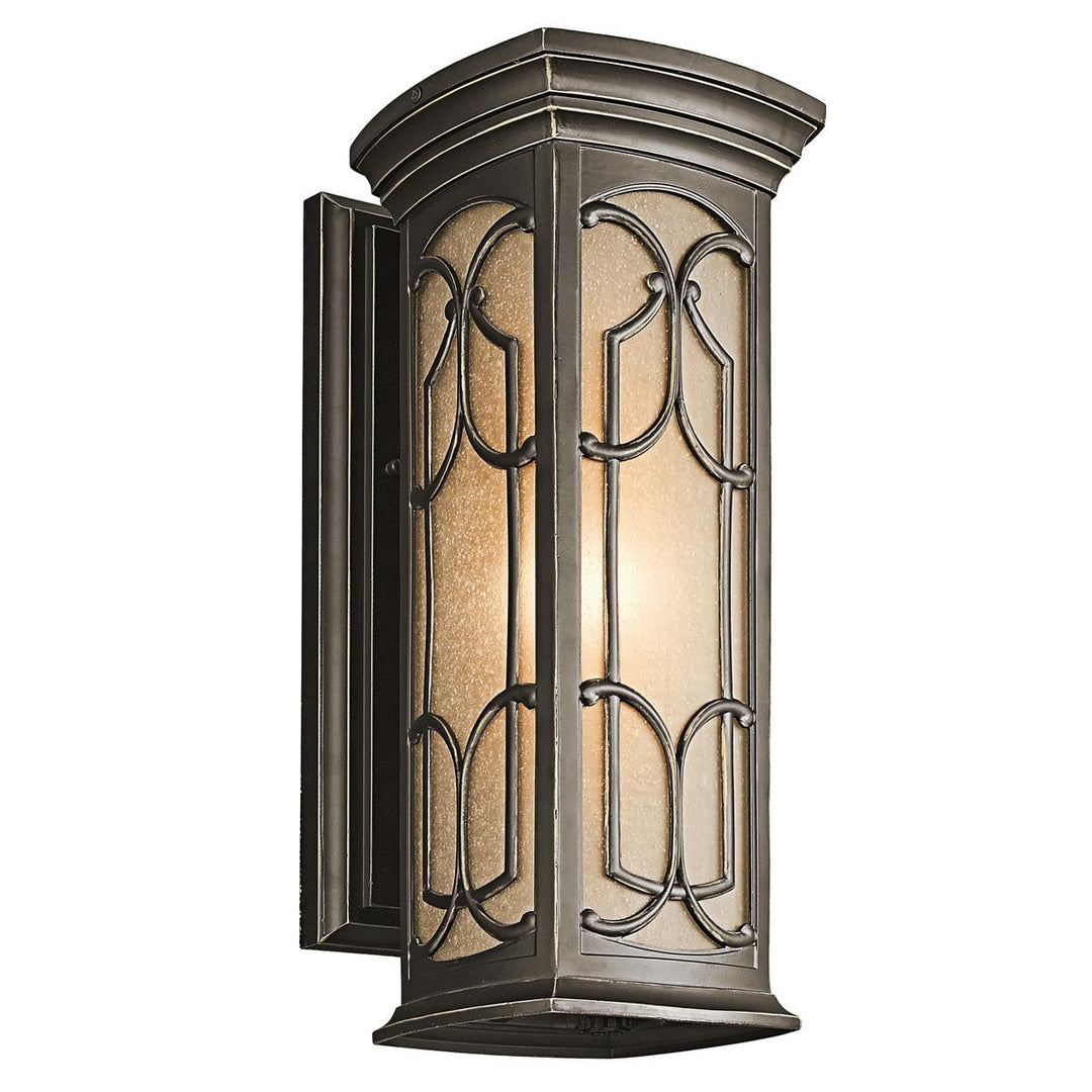 Norlys Franceasi 1 Light Medium Wall Lantern KL-FRANCEASI-M Olde Bronze