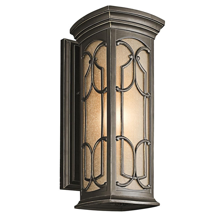 Norlys Franceasi 1 Light Medium Wall Lantern KL-FRANCEASI-M Olde Bronze