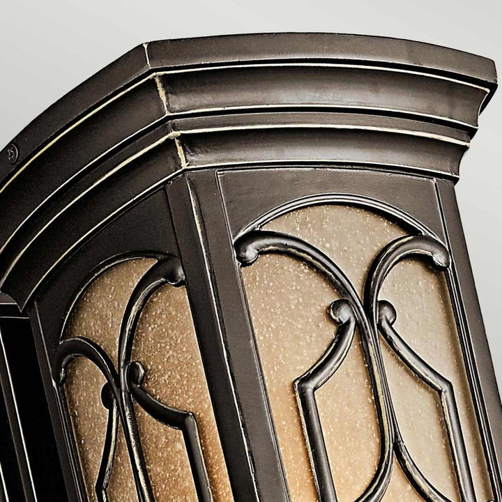 Norlys Franceasi 1 Light Medium Wall Lantern KL-FRANCEASI-M Olde Bronze