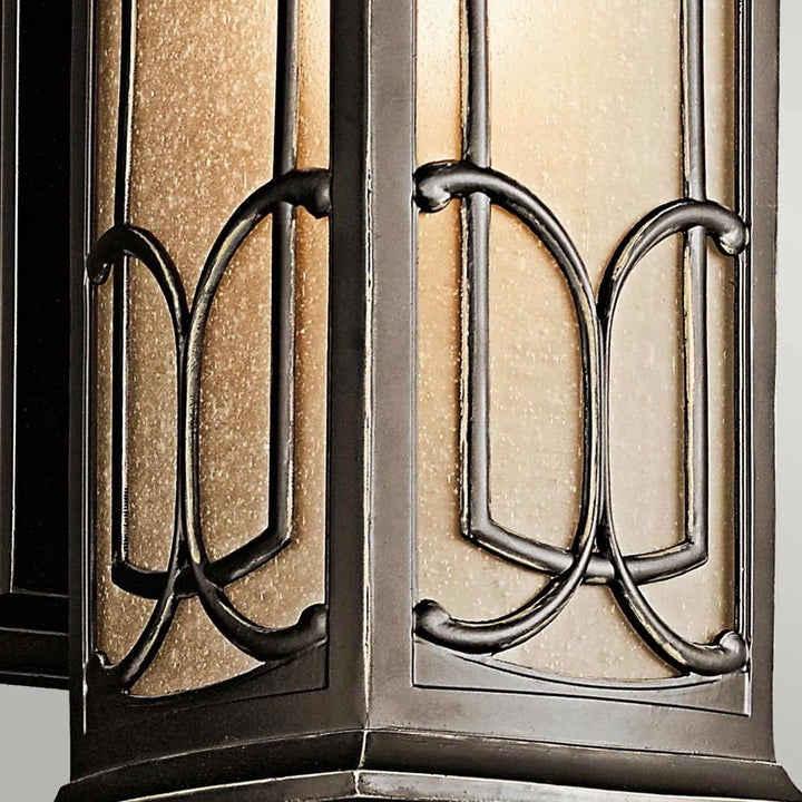 Norlys Franceasi 1 Light Medium Wall Lantern KL-FRANCEASI-M Olde Bronze