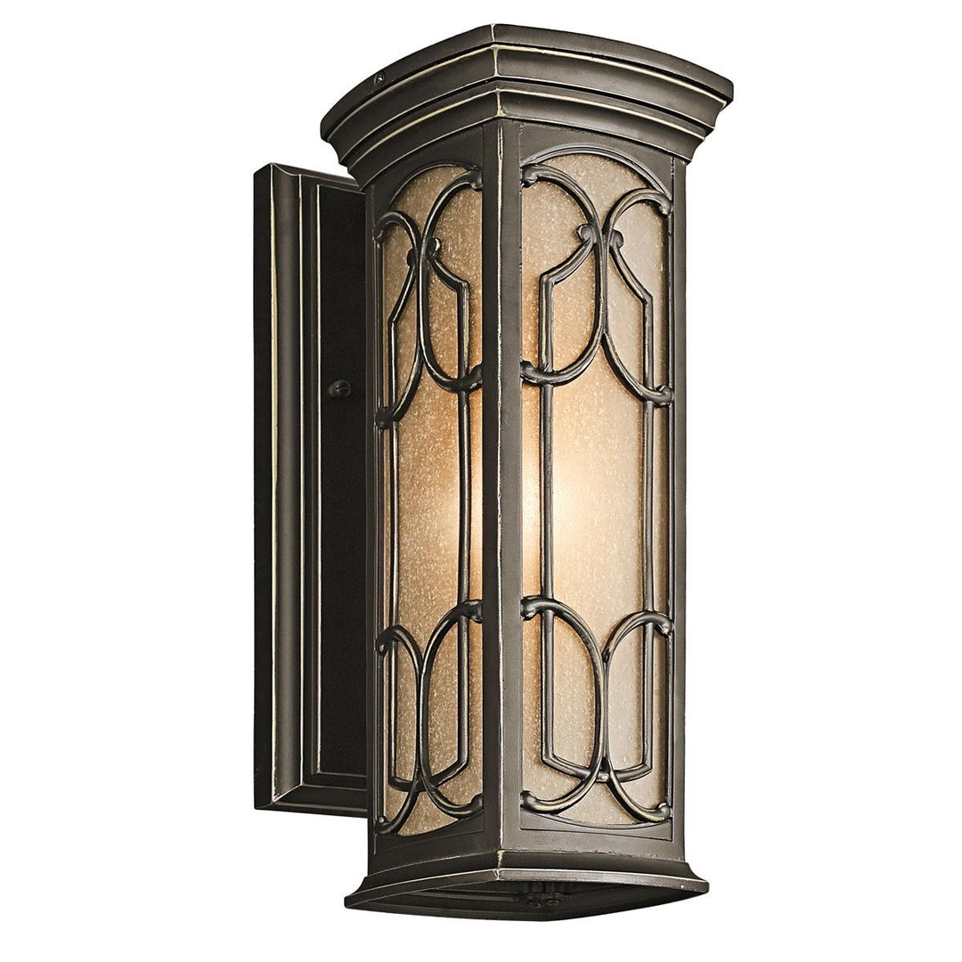 Norlys Franceasi 1 Light Small Wall Lantern KL-FRANCEASI-S Olde Bronze