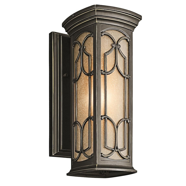 Norlys Franceasi 1 Light Small Wall Lantern KL-FRANCEASI-S Olde Bronze